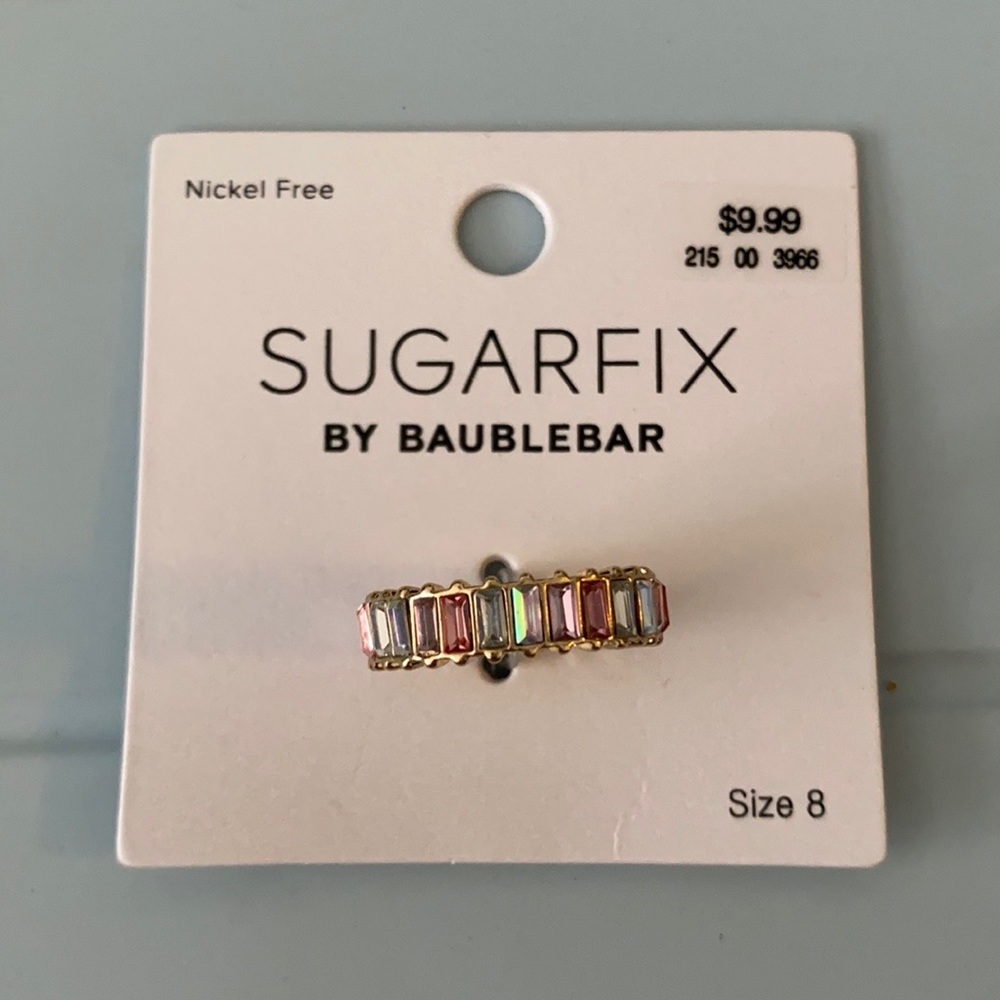 COPY - BaubleBar SugarFix Pastel Iridescent Ring …
